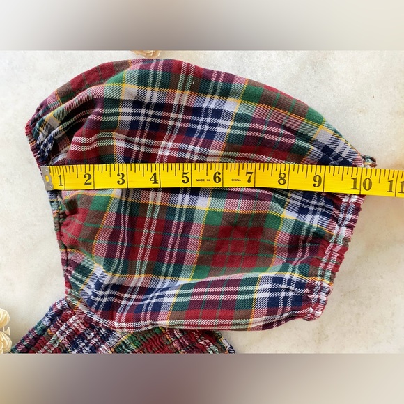 ❌SOLD❌ American Eagle Maroon Plaid Smocked Puff-Sleeve Blouse - Picture 6 of 9